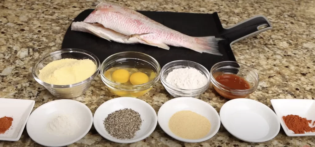 ingredients for Southern Fried Fish